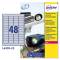 Etichetta in poliestere L6009 - permanente - 45,7 x 21,2 mm - 48 etic. per foglio - argento - conf. 20 fogli A4 - Avery - L6009-20 - 4004182144268 - DMwebShop