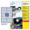 Etichetta in poliestere L6012 - permanenti - 96 x 50,8 mm - 10 etic. per foglio - argento - conf. 20 fogli A4 - Avery - L6012-20 - 4004182144282 - DMwebShop