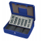 Cassetta portavalori Europa - 30 x 24 x 9 cm - blu - Metalplus - 2553/4A - 8022715255348 - DMwebShop