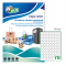 Etichetta in poliestere PC4 - stampanti laser - permanente - Ø 25 mm - 70 etichette per foglio - trasparente - conf. 100 fogli A4 - Tico - PC4-25 - 8007827243018 - DMwebShop