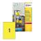 Etichetta in poliestere L6111 - permanente - 210 x 297 mm - 1 etic. per foglio - giallo fluo - conf. 20 fogli A4 - Avery - L6111-20 - 4004182061114 - DMwebShop