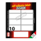 Etichetta adesiva permanente rettangolare - 56 x 26 mm - 10 etich. per foglio - 10 fogli per busta - bianco - conf. 10 pezzi Markin - X11040 - 8007047050953 - DMwebShop