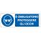 Cartello segnalatore - 35 x 12,5 cm - E' OBBLIGATORIO PROTEGGERE GLI OCCHI - alluminio - Cartelli Segnalatori - E1901K - 8798120119017 - DMwebShop