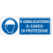Cartello segnalatore - 35 x 12,5 cm - E' OBBLIGATORIO IL CASCO DI PROTEZIONE - alluminio - Cartelli Segnalatori - E1902K - 8798130219028 - DMwebShop