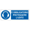 Cartello segnalatore - 35 x 12,5 cm - E' OBBLIGATORIO PROTEGGERE L'UDITO - alluminio - Cartelli Segnalatori - E1906K - 8798170619062 - DMwebShop