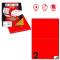 Etichetta adesiva C509 - permanente - 210 x 148,5 mm - 2 etichette per foglio - rosso fluo - scatola 100 fogli A4 - Markin - X210C509F-RO - 8007047051073 - DMwebShop