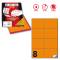 Etichetta adesiva C512 - permanente - 105 x 74,25 mm - 8 etichette per foglio - arancio fluo - scatola 100 fogli A4 - Markin - X210C512F-AR - 8007047051097 - DMwebShop
