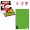 Etichetta adesiva C512 - permanente - 105 x 74,25 mm - 8 etichette per foglio - verde fluo - scatola 100 fogli A4 - Markin - X210C512F-VE - 8007047051103 - DMwebShop
