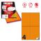 Etichetta adesiva C519 - permanente - 105 x 148,5 mm - 4 etichette per foglio - arancio fluo - scatola 100 fogli A4 - Markin - X210C519F-AR - 8007047051134 - DMwebShop
