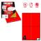 Etichetta adesiva C519 - permanente - 105 x 148,5 mm - 4 etichette per foglio - rosso fluo - scatola 100 fogli A4 - Markin - X210C519F-RO - 8007047051158 - DMwebShop