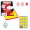 Etichetta adesiva R310 - permanente - tonda Ø 60 mm - 12 etichette per foglio - giallo fluo - scatola 100 fogli A4 - Markin X210R310F-GI