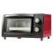 Forno elettrico ventilato 10 lt nero rosso - 3310