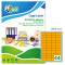 Etichetta adesiva LP4F - carta - permanente - 47,5 x 25,5 mm - 44 etichette per foglio - arancio fluo - conf. 70 fogli - Tico - LP4FA-4725 - 8007827270038 - DMwebShop