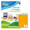 Etichetta adesiva LP4F - carta - permanente - 200 x 142 mm - 2 etichette per foglio - arancio fluo - conf. 70 fogli A4 - Tico - LP4FA-200142 - 8007827270571 - DMwebShop