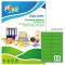 Etichetta adesiva LP4F - permanente - 99,1 x 34 mm - angoli tondi - 16 etichette per foglio - verde fluo - conf. 70 fogli A4 - Tico - LP4FV-9934 - 8007827270106 - DMwebShop