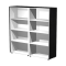 Coppia mobili medio alti a giorno Prestige - 162,8 x 43 x 158,2 cm - nero venato - Artexport - 937C-8 - DMwebShop
