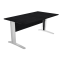 Scrivania Easy fianchi verniciati effetto cromato - lineare - 140 x 80 x 72 cm - nero venato - Artexport - 002JO-CR_8 - DMwebShop