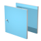 Coppia ante Rainbow - 32,2 x 32,1 cm - per libreria - azzurro - Artexport - 2A MaxC/A - DMwebShop