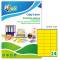 Etichetta adesiva LP4C - in carta - permanente - 70 x 36 mm - 24 etichette per foglio - giallo opaco - conf. 70 fogli A4 - Tico - LP4CG-7036 - 8007827192293 - DMwebShop