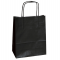 Shopper in carta maniglie cordino - 14 x 9 x 20 cm - nero - conf. 25 sacchetti - Mainetti Bags - 078361 - 8029307078361 - DMwebShop