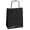 Shopper in carta maniglie cordino - 14 x 9 x 20 cm - nero - conf. 25 sacchetti - Mainetti Bags - 078361 - 8029307078361 - DMwebShop