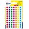 Etichetta adesiva tonda PSA - permanenti - Ø 8 mm - colori assortiti - blister 420 etichette - Avery - PSA08MX - 5014702026324 - DMwebShop