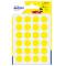 Etichette adesive tonde PSA in carta permanenti diametro 15 mm 24 etichette per foglio 7 fogli giallo Avery PSA15J - 3508