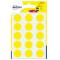 Etichette adesive tonde PSA in carta permanenti diametro 19 mm 15 etichette per foglio 6 fogli giallo Avery PSA19J - 3507