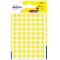 Etichette adesive tonde PSA in carta permanenti diametro 8 mm 70 etichette per foglio 7 fogli giallo Avery PSA08J - 3510