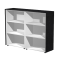 Coppia Prestige - mobili medi a giorno - 162,8 x 43 x 119,8 cm - nero venato - Artexport - 935C-8 - DMwebShop