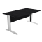 Scrivania Easy fianchi verniciati effetto cromato - lineare - 160 x 80 x 72 cm - nero venato - Artexport - 003JO-CR_8 - DMwebShop