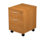Cassettiera Easy - 41,8 x 52 x 59,5 cm - 1 cassetto + 1 classificatore - con ruote - noce chiaro - Artexport - 60022_4 - DMwebShop