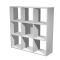 Libreria casellario Rainbow - 9 caselle - 104,1 x 29,2 x 103,9 cm - grigio alluminio - Artexport - 9MaxC/5 - DMwebShop