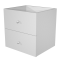 Cassettiera per casellario Rainbow - 2 cassetti - 32,5 x 28,8 x 32,5 cm - grigio alluminio - Artexport - 2C MaxC/5 - DMwebShop