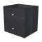 Cassettiera per casellario Rainbow - 2 cassetti - 32,5 x 28,8 x 32,5 cm - nero venato - Artexport - 2C MaxC/8 - DMwebShop