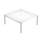 Scrivania Agora' a 2 postazioni contrapposte - 160 x 168 x 72,5 cm - bianco - Artexport - BENCH160X2_3 - DMwebShop