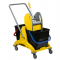 Carrello a doppia vasca Pressclean - 81 x 43,5 x 88 cm - 25+25 lt - con strizzatore - con ruote pivottanti - Medial International - 705001 - 8056324531852 - DMwebShop