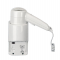 Asciugacapelli da hotel Yul Basic - aggancio laterale con presa - 20 x 10 x 22,1 cm - 1200 W - ABS - bianco - Medial International - 704001 - 8033267172021 - DMwebShop