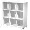 Contenitore Maxi Rainbow - 9 caselle a giorno - 119 x 40 x 120,6 cm - bianco - Artexport - 9MAXM/A/B-3 - DMwebShop