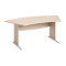 Scrivania Agora' Direction - fianchi a L - melaminico - piedi metallo - 190 x 96 x 73 cm - rovere - Artexport - BMNG-JPL/C - DMwebShop