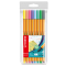 Fineliner Point 88 - tratto 0,4 mm - colori assortiti pastel - conf. 8 pezzi - Stabilo - 88/8-01 - 4006381493499 - DMwebShop