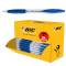 Penne a sfera a scatto Atlantis - punta 1 mm - blu - scatola 30 + 6 pezzi - Bic - 920286 - 3086123344525 - DMwebShop