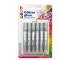Blister colla glitter - 10,5 ml - argento - conf. 6 pezzi - Deco - 05884 - 8004957058840 - DMwebShop