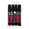 Marcatori Uni Prockey M122 - punta conica - 1,2 - 1,8 mm - colori assortiti - astuccio 4 pezzi - Uni Mitsubishi - M 122 4C - 4902778242438 - DMwebShop