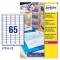 Etichetta in poliestere L7551 - permanente - 38,1 x 21,2 mm - 65 etic. per foglio - trasparente - conf. 25 fogli A4 - Avery - L7551-25 - 5014702005206 - DMwebShop