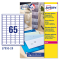 Etichetta in poliestere L7551 - permanente - 38,1 x 21,2 mm - 65 etic. per foglio - trasparente - conf. 25 fogli A4 - Avery - L7551-25 - 5014702005206 - DMwebShop