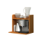 Sopralzo angolo Ristoro - punto caffe' - 59,8 x 24 x 50 cm - bianco-noce chiaro - Artexport - 2872.3/34 - DMwebShop
