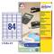 Etichette adesive L7656 - bianche - A4 - 46 x 11,1 mm - 84 etichette per foglio - inkjet-laser - conf. 25 fogli - Avery - L7656-25 - 5014702005435 - DMwebShop