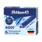 Cartucce inchiostro 4001 (TP/6) - lunghezza 39 mm - blu - conf. 6 pezzi - Pelikan - 301176 - 4012700301178 - DMwebShop