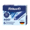 Cartucce inchiostro 4001 TP/6 - lunghezza 39 mm - blu - conf. 6 pezzi - Pelikan - 100401545 - 4012700301178 - DMwebShop
